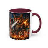 Catzilla Tokyo Cityscape Mug | Color Interior 11oz 15oz