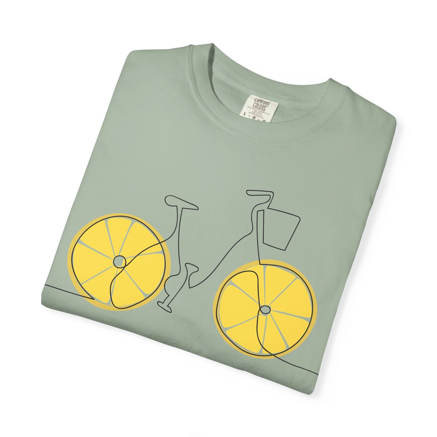 Lemon Wheel Bicycle T-shirt | Citrus Bike Graphic Tee