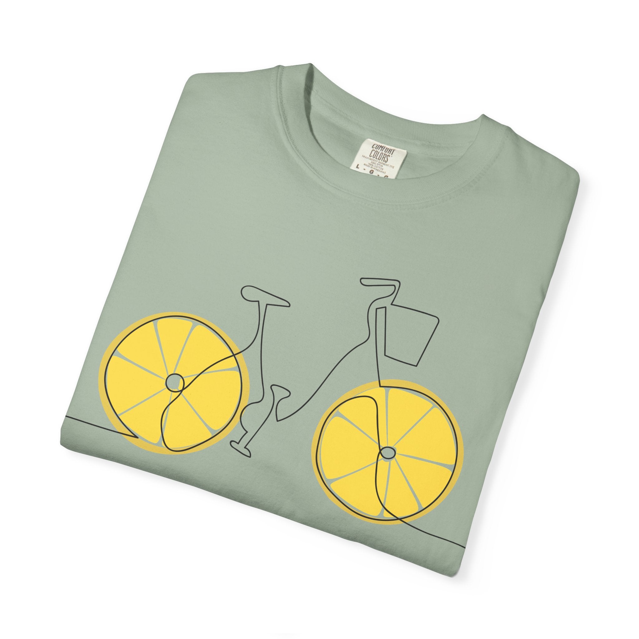 Lemon Wheel Bicycle T-shirt | Citrus Bike Graphic Tee