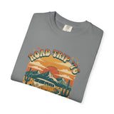 Road Trip '76 T-shirt | Vintage Camper Van Sunset Graphic