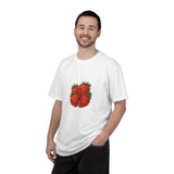 Strawberry Cluster T-shirt | Retro Floral Fruit Illustration