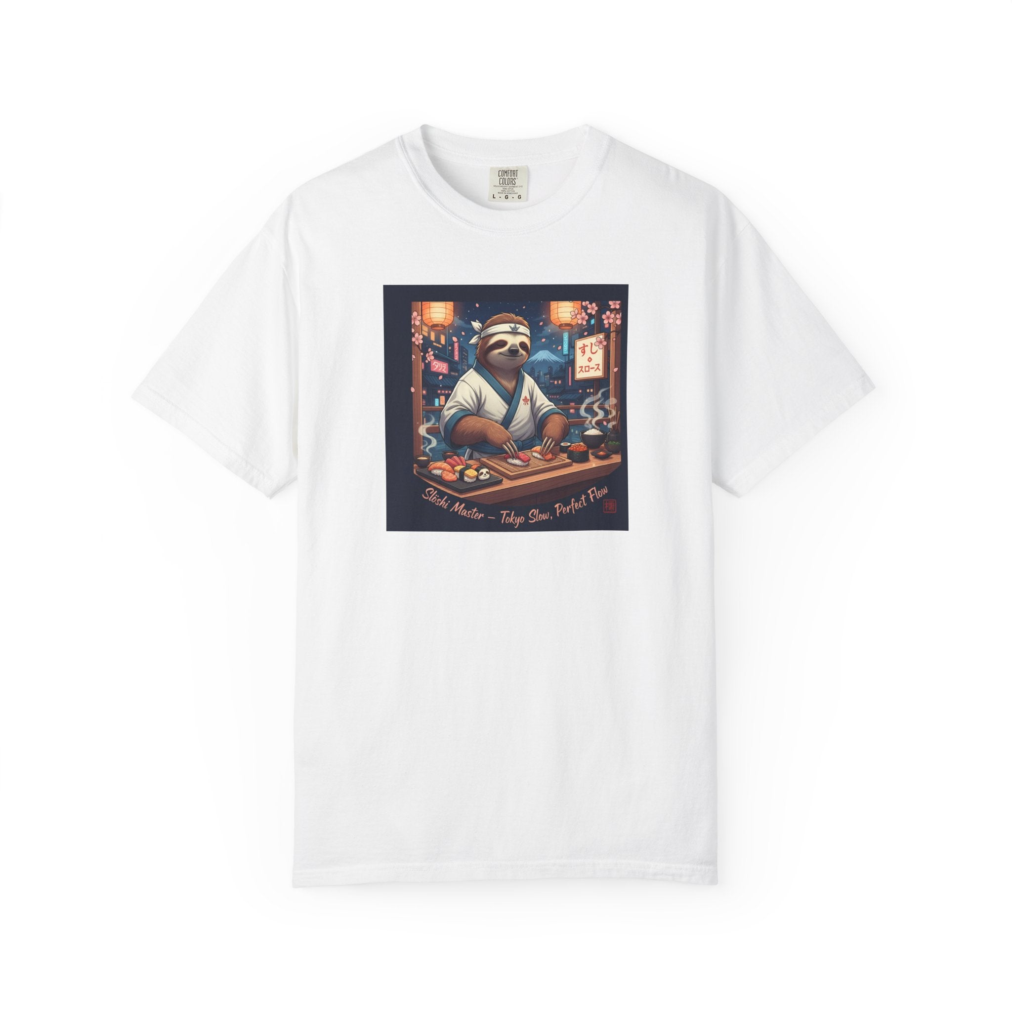 Sloth Sushi Chef T-shirt | Cute Sloth Chef Illustration, Sushi Bar Artwork
