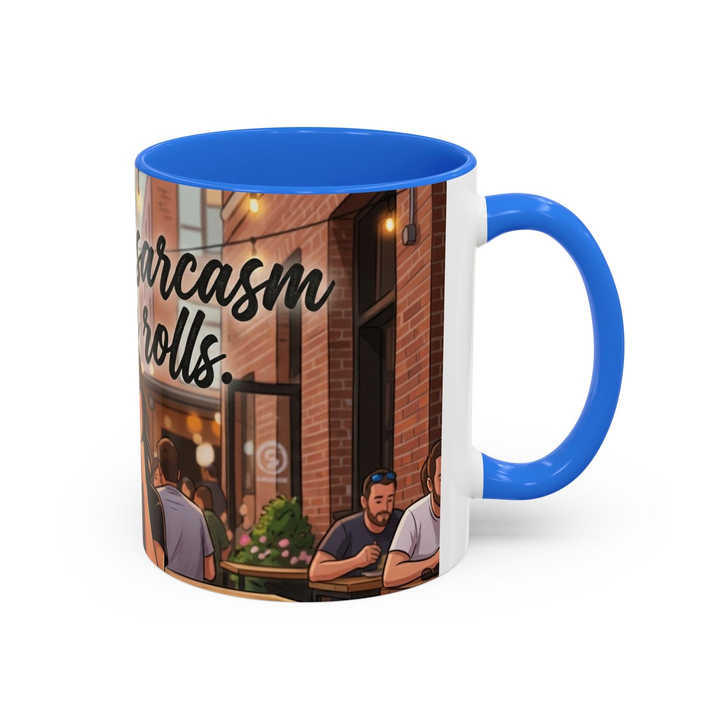 Sarcastic Girl Illustration Mug | 11oz or 15oz Colorful Ceramic