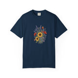 Sunflower and Wildflower Bouquet T-Shirt | Floral Botanical Garden Tee