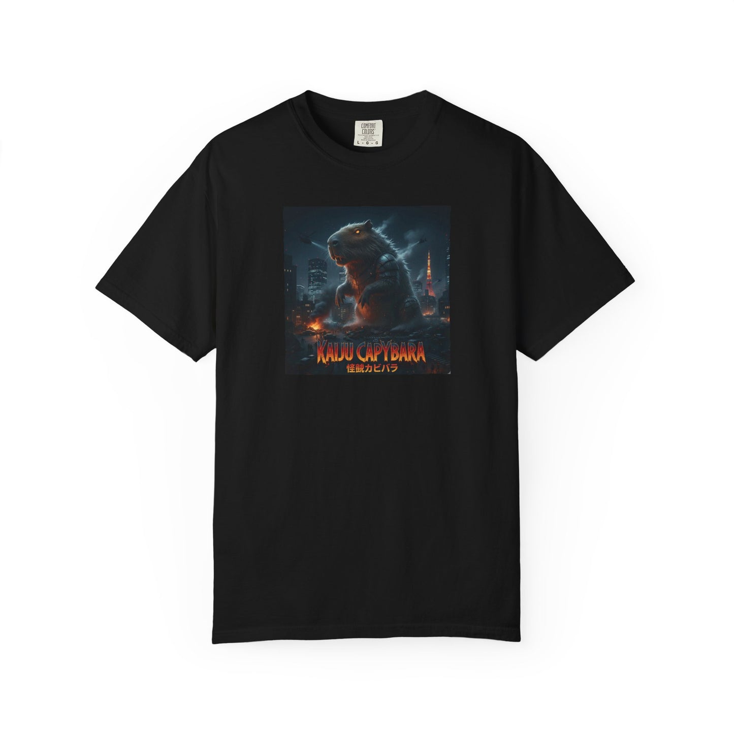 Kaiju Capybara T-shirt | Giant Monster Rodent Graphic Tee
