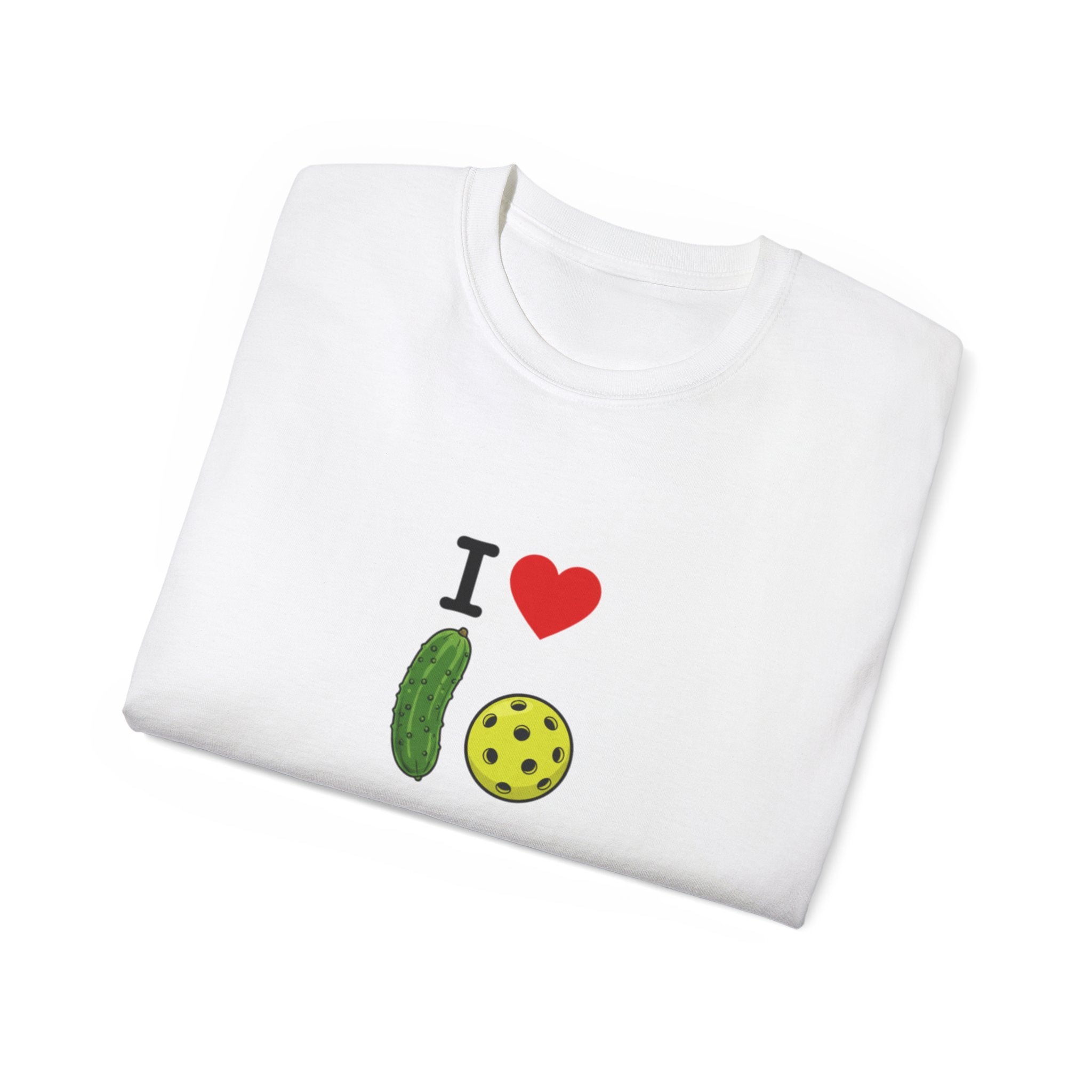 I Heart Pickleball T-Shirt | Pickle & Ball Graphic Tee