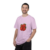 Strawberry Cluster T-shirt | Retro Floral Fruit Illustration