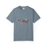 Birds on Cherry Blossom Branch T-Shirt | Japanese Floral Illustration
