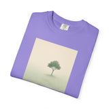 Solitary Tree Minimalist Artwork T-Shirt | Nature Square Print