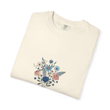 Wildflower Bouquet T-Shirt | Centered Floral Illustration, Daisies & Roses