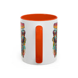Groovy Mama Butterfly Mug | Retro Psychedelic Floral Design