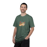 Orange Tabby Cat with Wildflowers T-Shirt | Floral Cat Tee