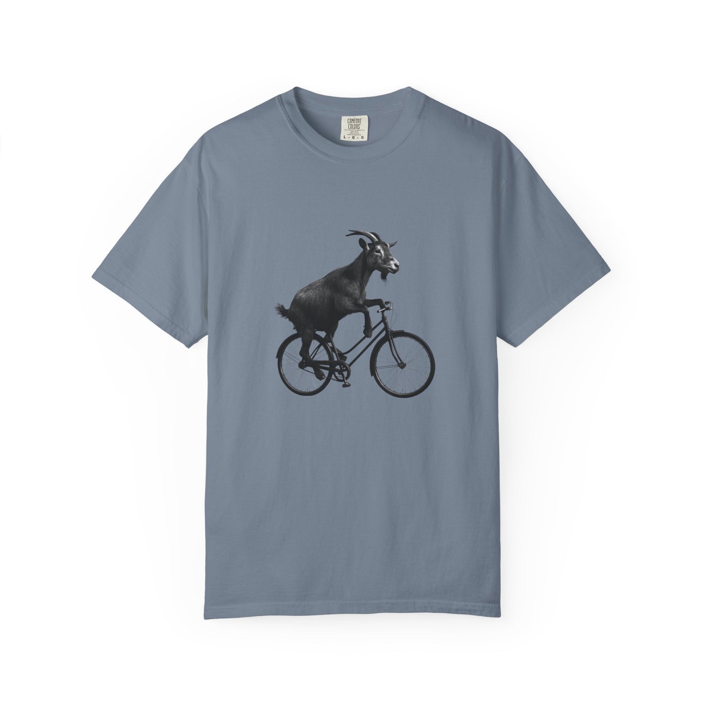 Goat Riding Bicycle T-shirt | Funny Animal Bike Tee