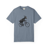 Goat Riding Bicycle T-shirt | Funny Animal Bike Tee