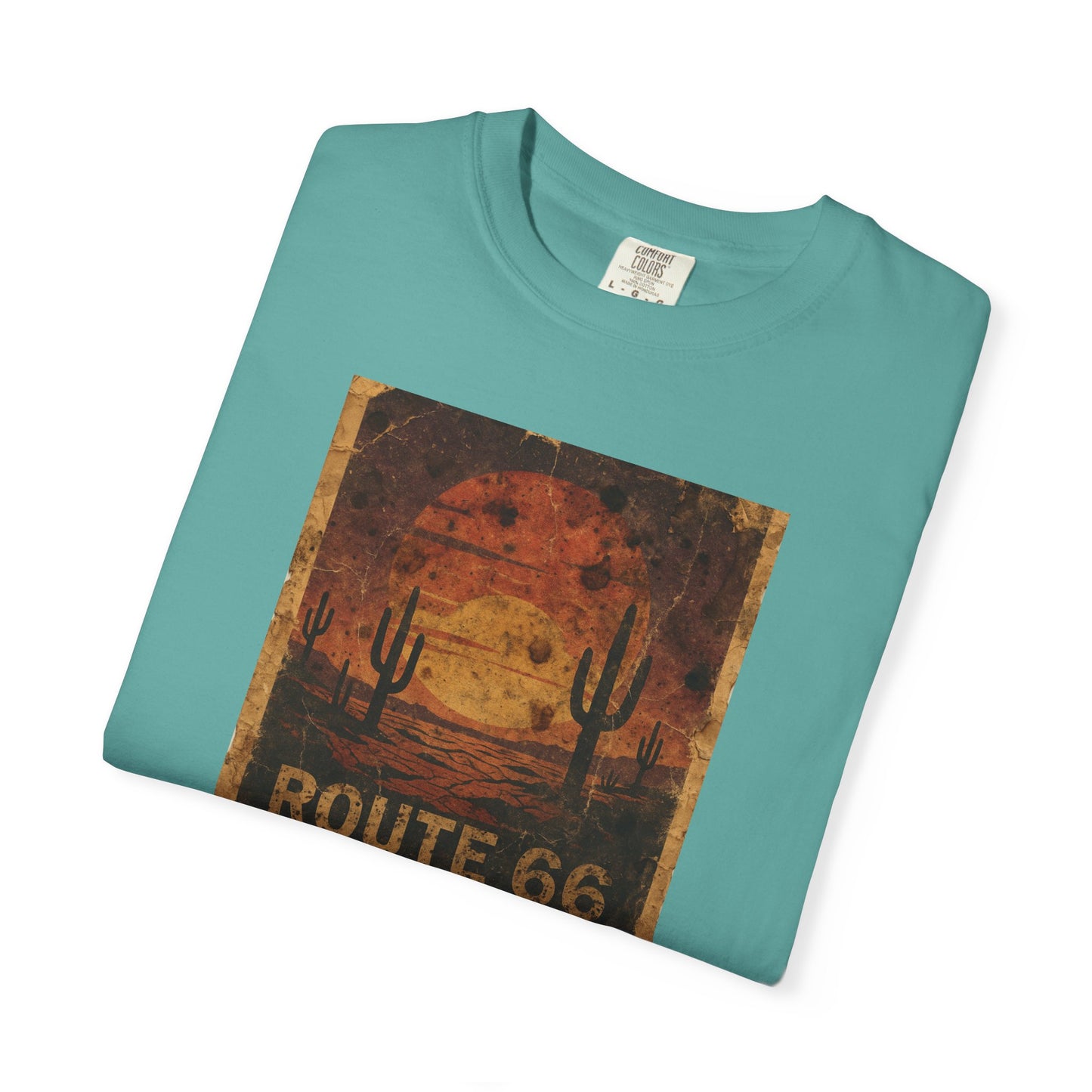 Route 66 Desert Sunset T-shirt | Vintage Road Trip Tee