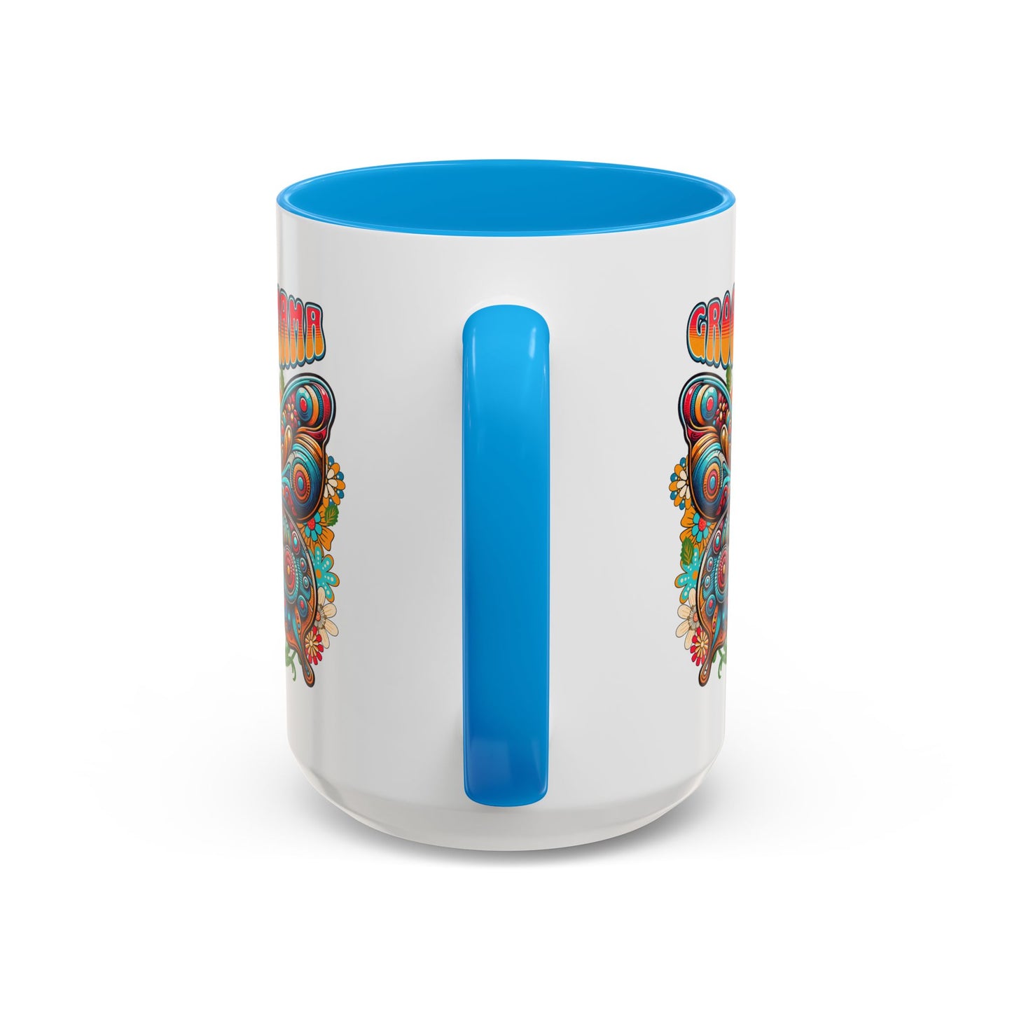 Groovy Mama Butterfly Mug | Retro Psychedelic Floral Design