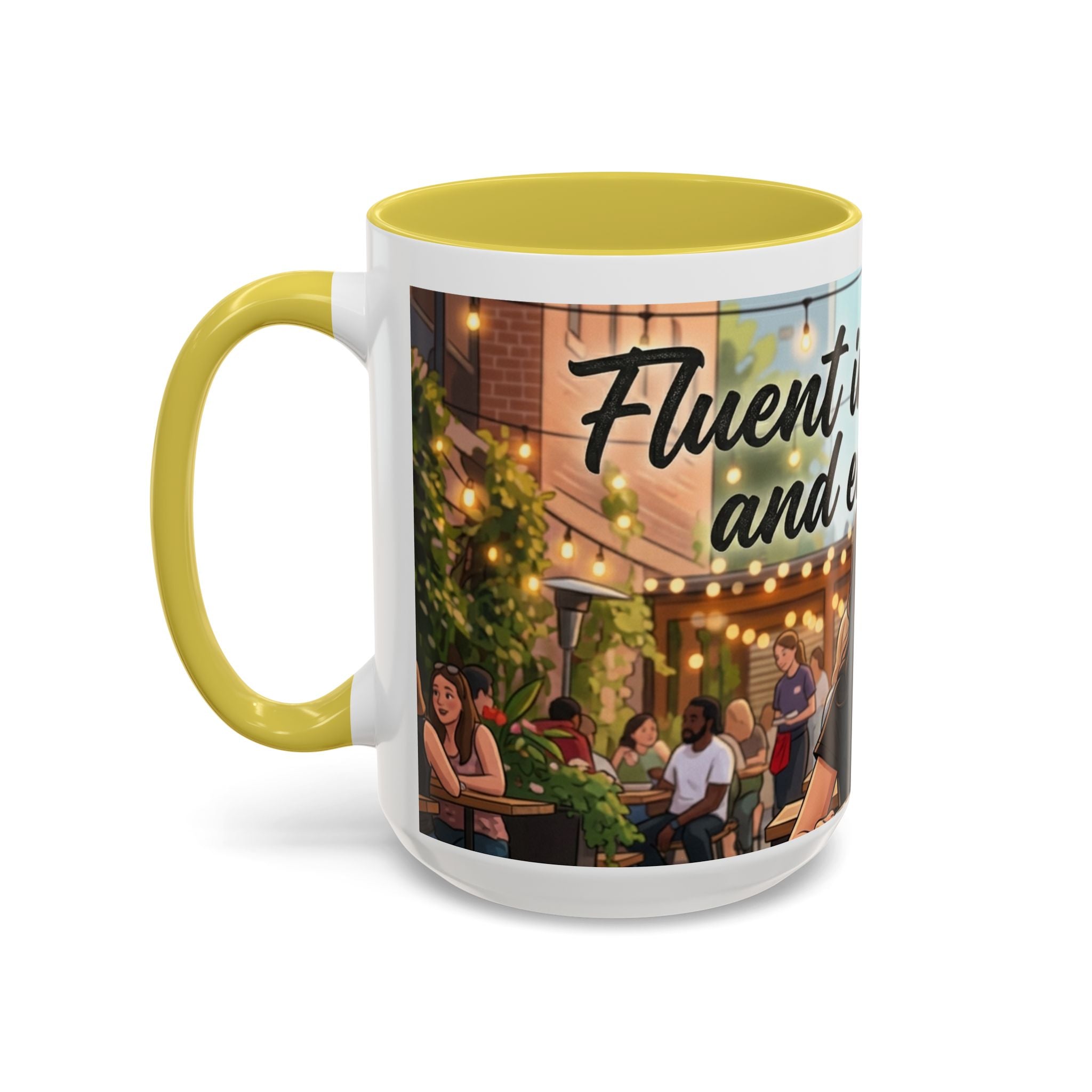 Sarcastic Girl Illustration Mug | 11oz or 15oz Colorful Ceramic