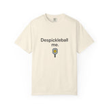 Despickleball Me pickleball graphic T-shirt | pickle paddle logo tee