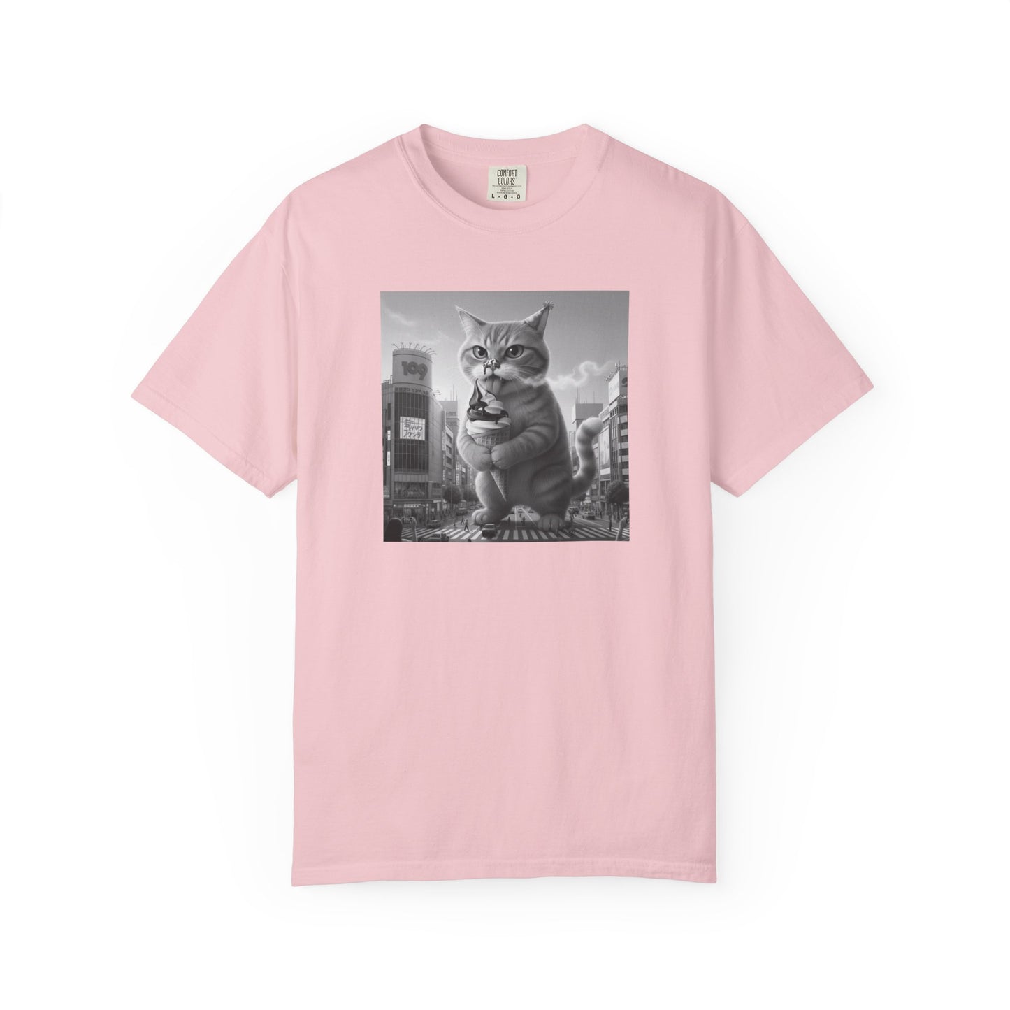 Purr-zilla van Scoop Unisex Garment-Dyed T-shirt