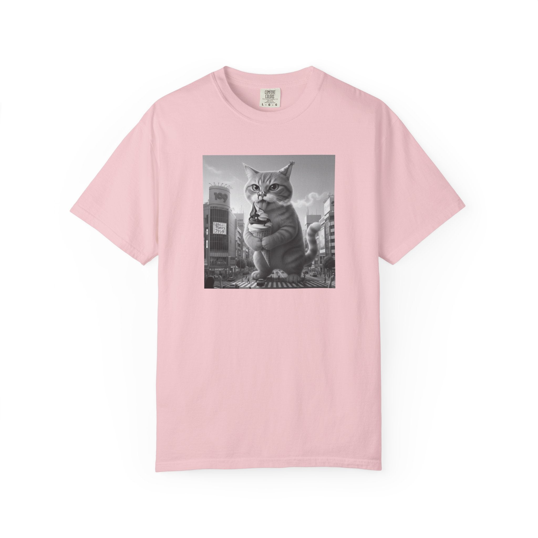 Purr-zilla van Scoop Unisex Garment-Dyed T-shirt