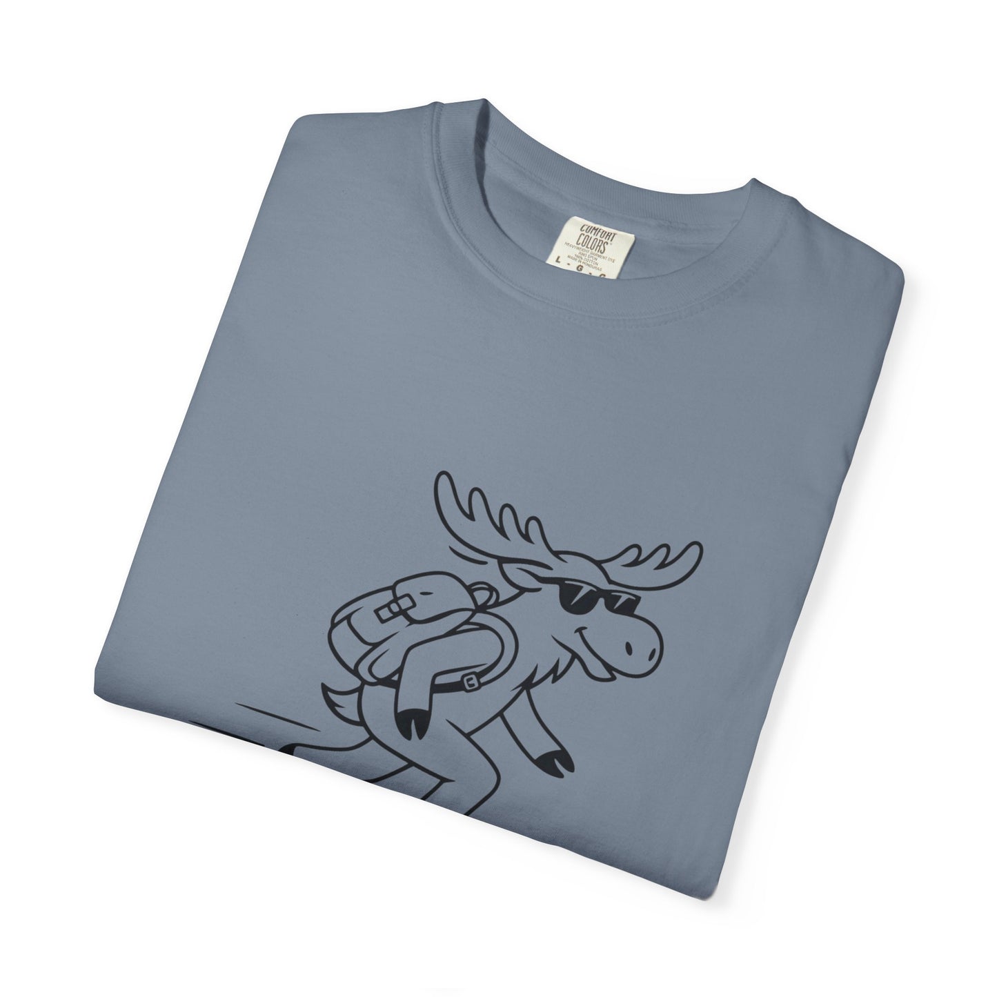 Skateboarding Moose T-shirt | Skateboard Cartoon Graphic Tee