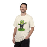 Funny Tuxedo Frog T-shirt | Frog on Lily Pad Amphibian Design