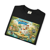 Silly Goose Dinks Cartoon Goose T-Shirt | Vintage Picnic Pond Illustration