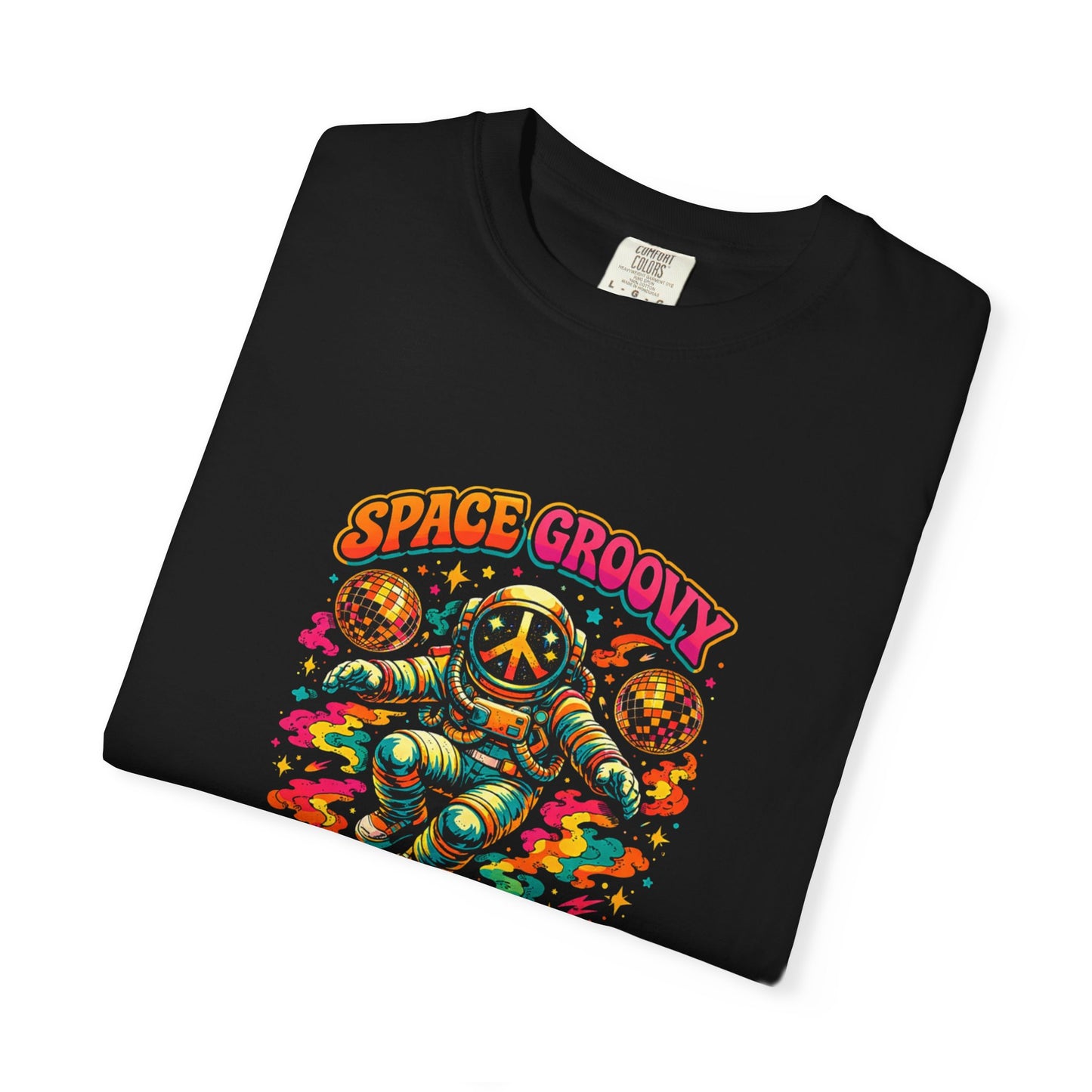 Space Groovy Astronaut T-shirt | Retro Psychedelic Space Art