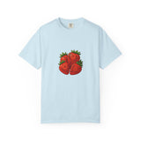 Strawberry Cluster T-shirt | Retro Floral Fruit Illustration