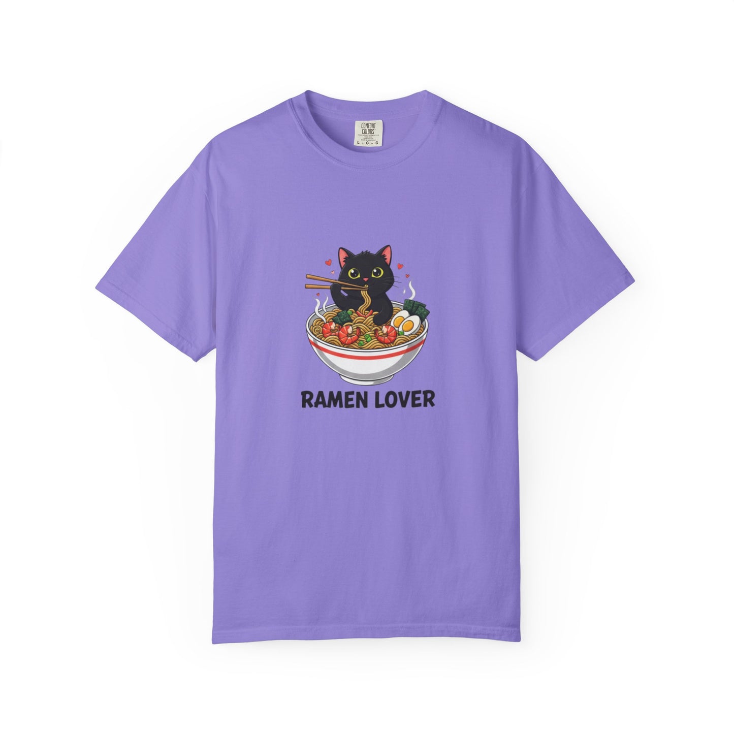 Ramen Cat Garment-Dyed T-shirt