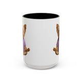 Meditating Yorkshire Terrier Mug | Accent Coffee Mug 11oz 15oz