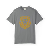 Golden Lion Head T-shirt | Minimal Animal Graphic Tee