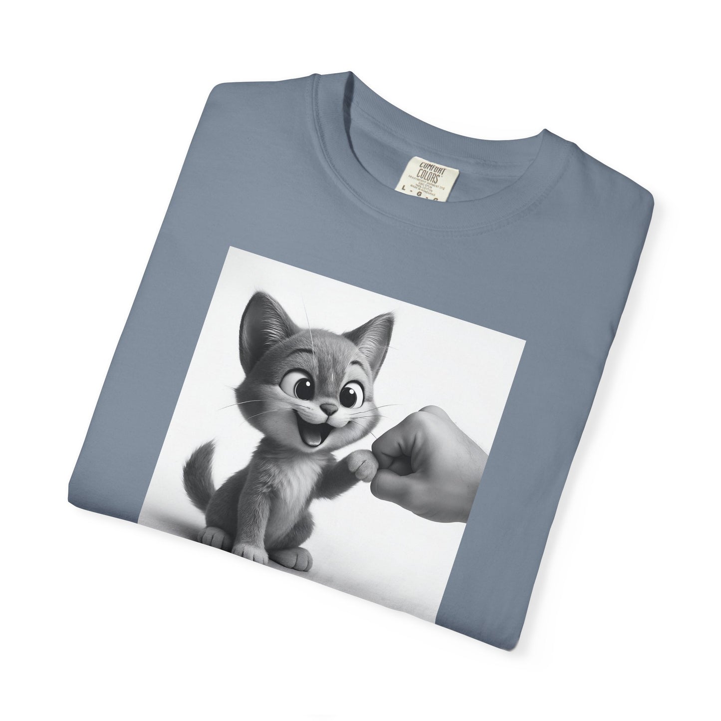 Kitten Fist Bump T-shirt | Cute Kitty Paw Bump Design