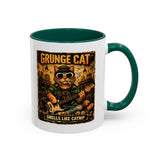 Grunge Cat Smells Like Catnip Mug | Ceramic Coffee Cup