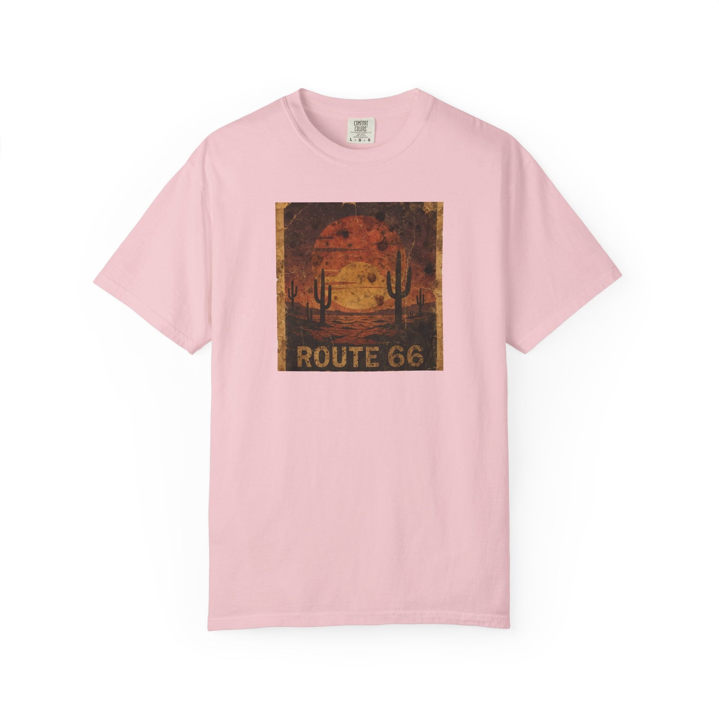 Route 66 Desert Sunset T-shirt | Vintage Road Trip Tee