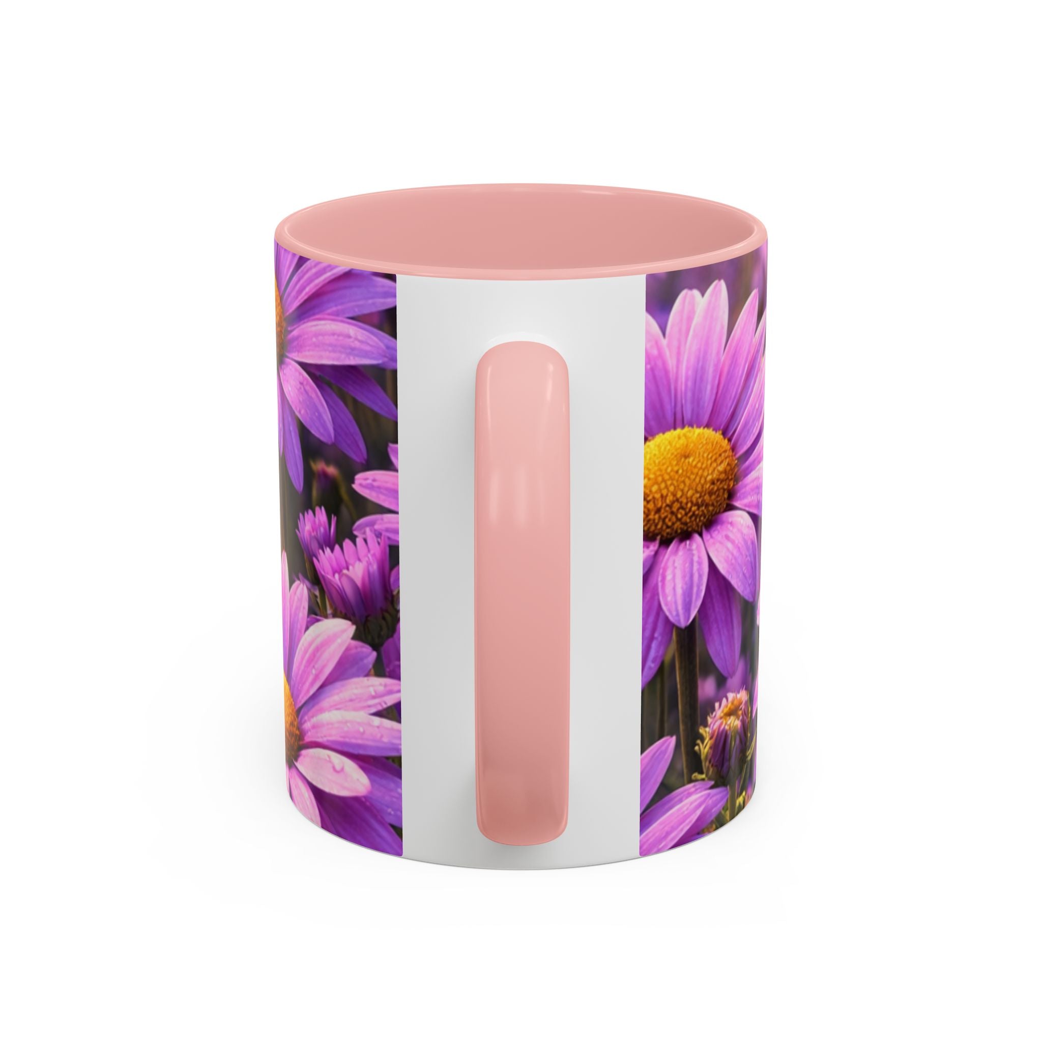 Purple Daisy Floral Mug | Accent Coffee Mug 11oz 15oz