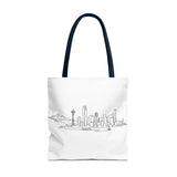 Seattle Emerald City Line Art Tote