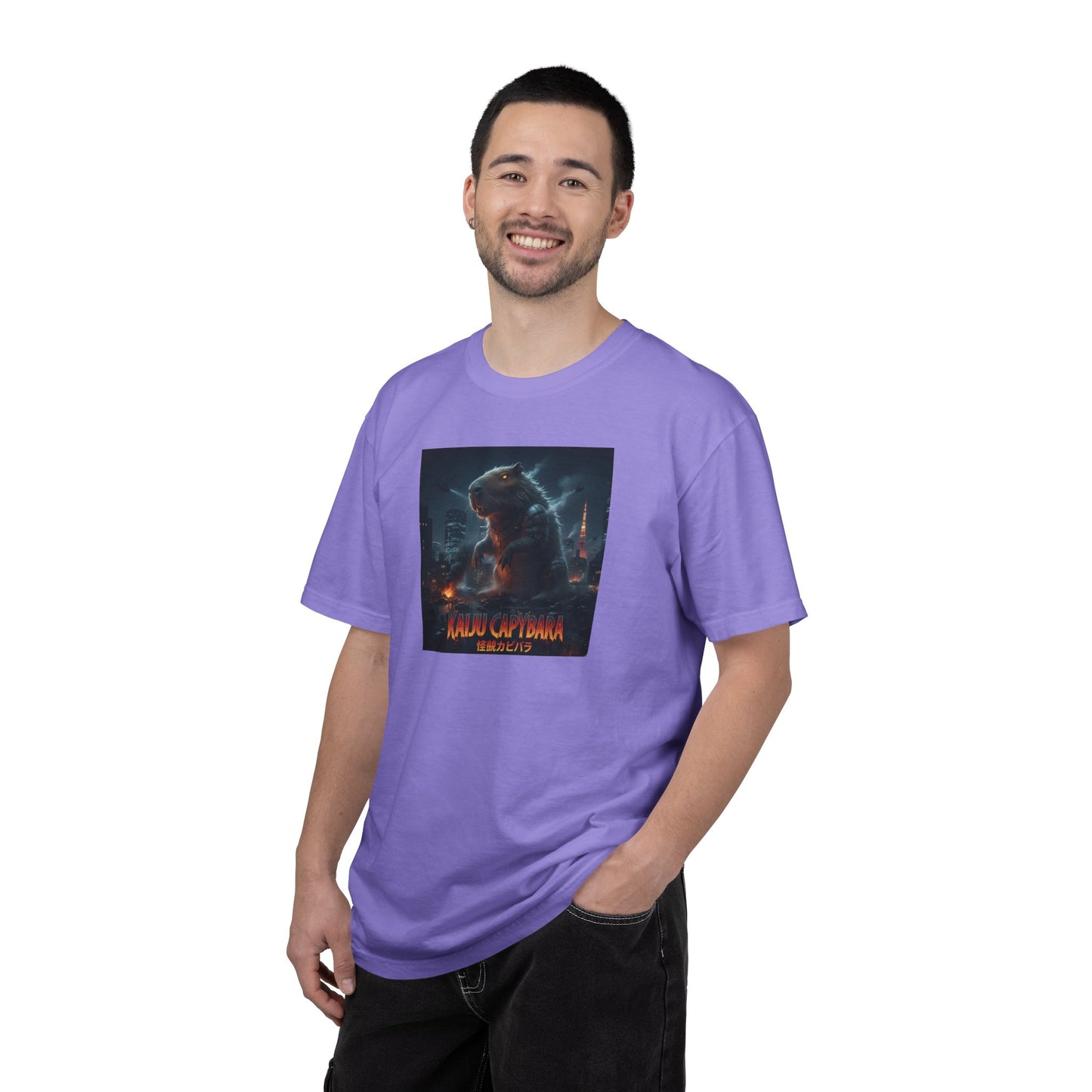 Kaiju Capybara T-shirt | Giant Monster Rodent Graphic Tee