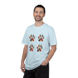 Floral Puppy Paws T-shirt | Dog Lover Tee