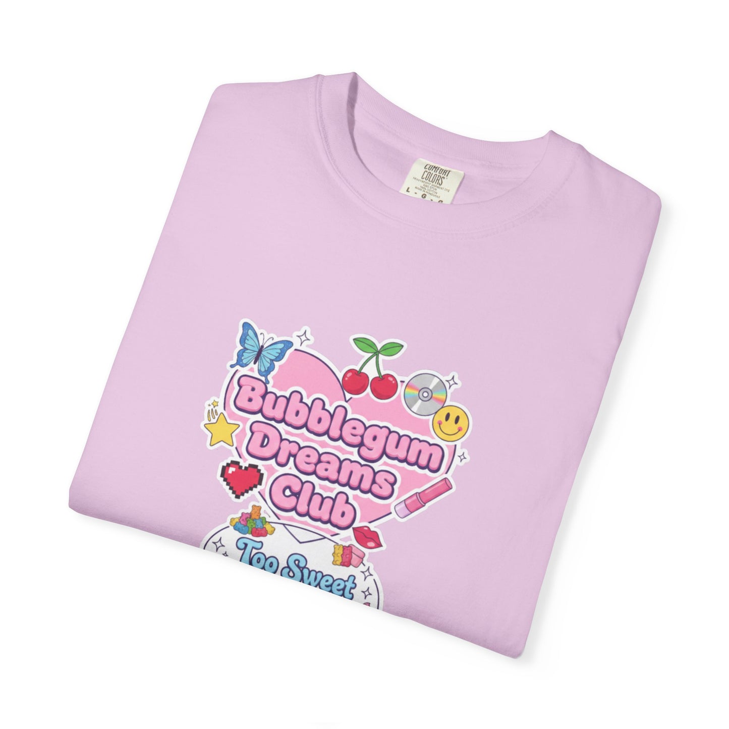 Bubblegum Dreams Club T-shirt | Pastel Hearts, Cute Kawaii Graphic