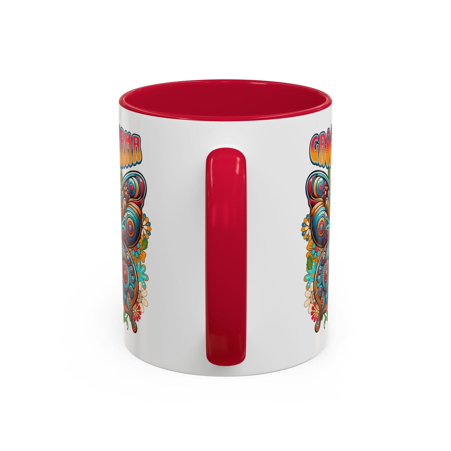 Groovy Mama Butterfly Mug | Retro Psychedelic Floral Design