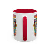 Groovy Mama Butterfly Mug | Retro Psychedelic Floral Design