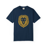 Golden Lion Head T-shirt | Minimal Animal Graphic Tee