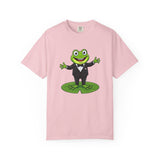 Funny Tuxedo Frog T-shirt | Frog on Lily Pad Amphibian Design