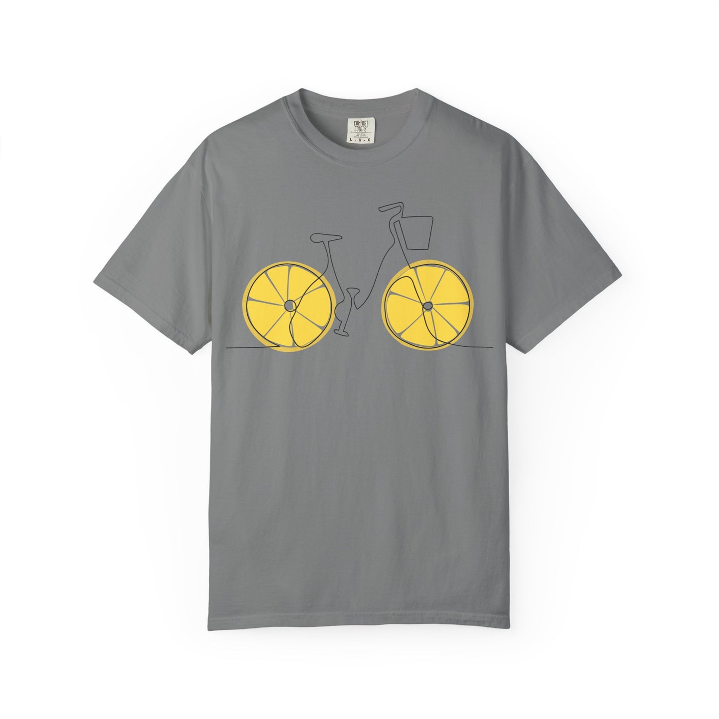 Lemon Wheel Bicycle T-shirt | Citrus Bike Graphic Tee
