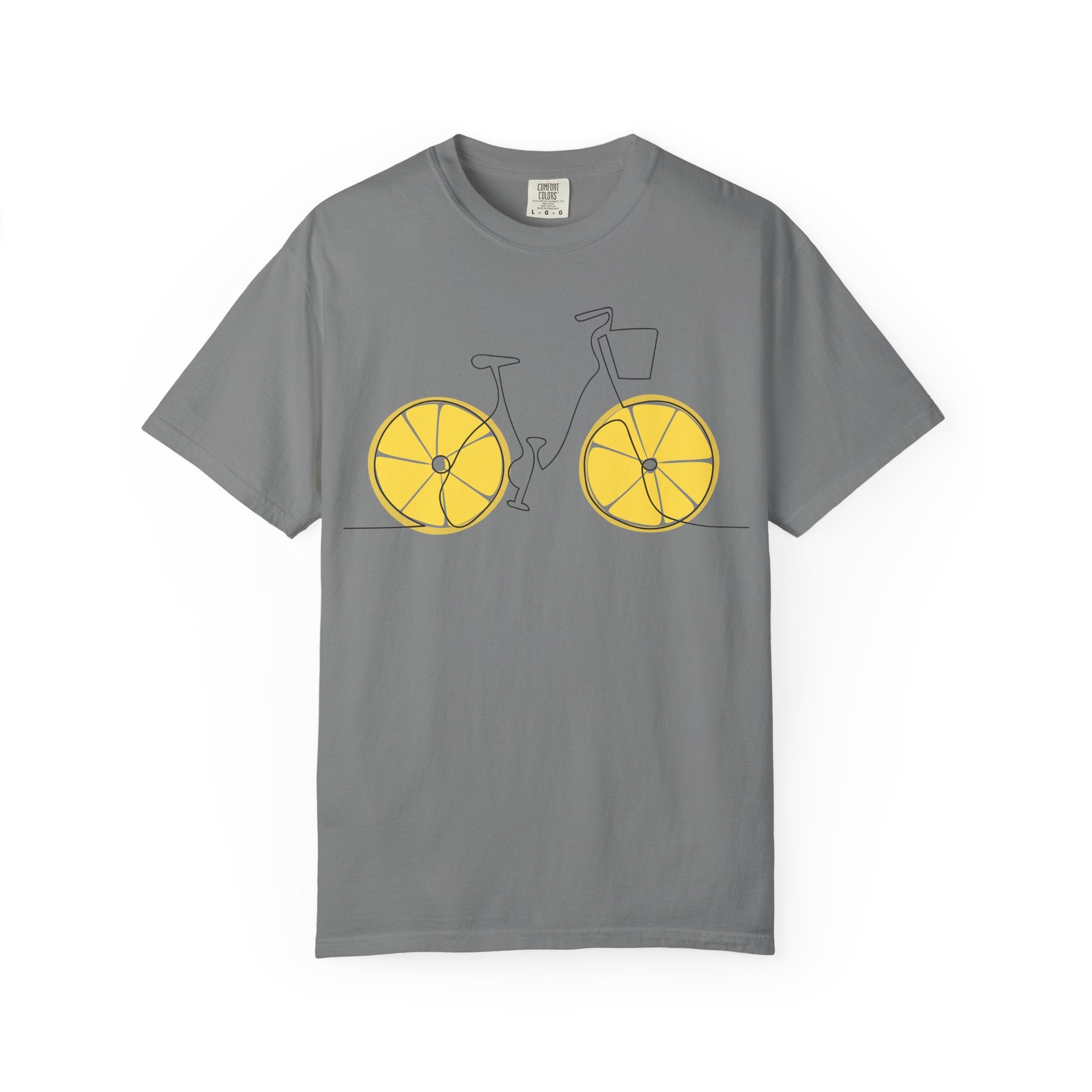 Lemon Wheel Bicycle T-shirt | Citrus Bike Graphic Tee