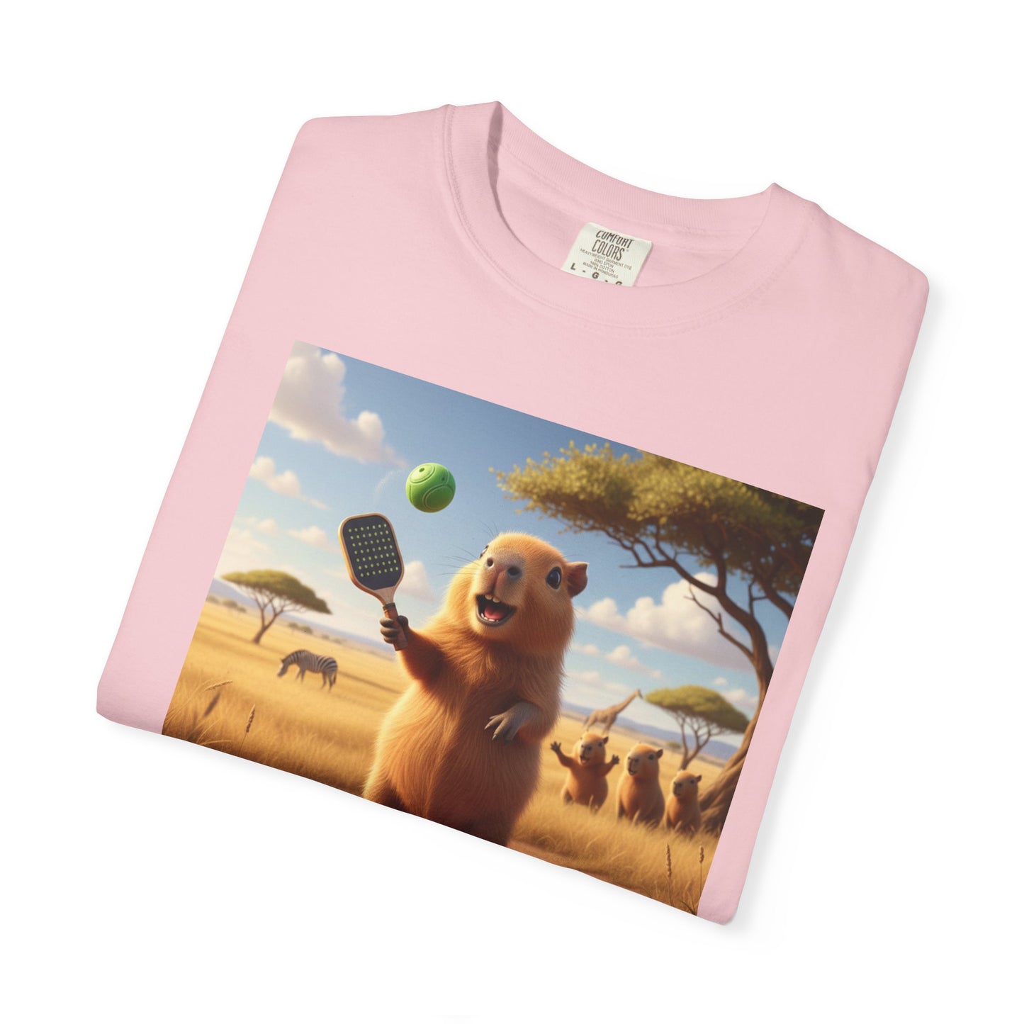 Capybara Pickleball T-shirt | Cute Animal Sports Meme