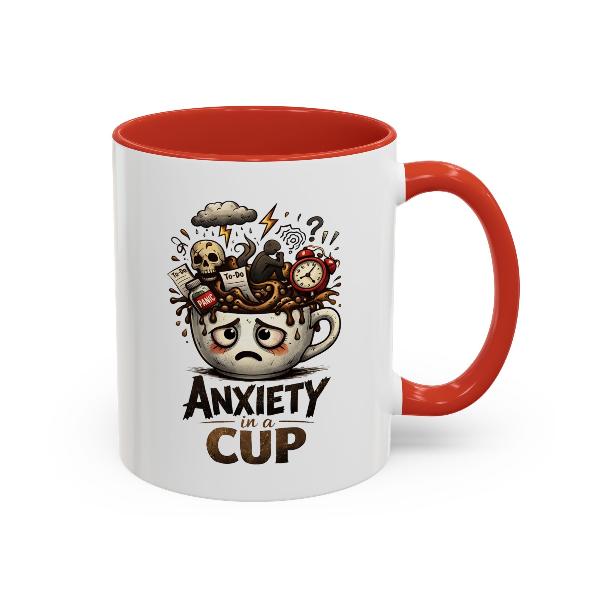 Anxiety in a Cup Coffee Mug | Accent 11oz 15oz
