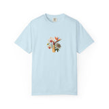 Tropical Floral Bouquet T-Shirt | Bird of Paradise, Orchid, Sunflower
