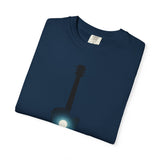 Moonlit Acoustic Guitar T-Shirt | Night Sky Guitar Silhouette